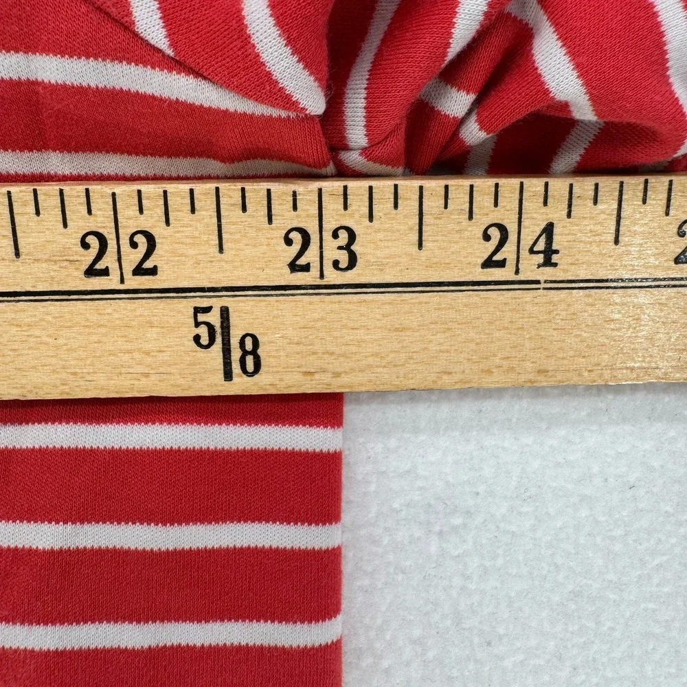 Polo Ralph Lauren Shirt Mens XL Orange Red White Striped Preppy Golf Casual Tee